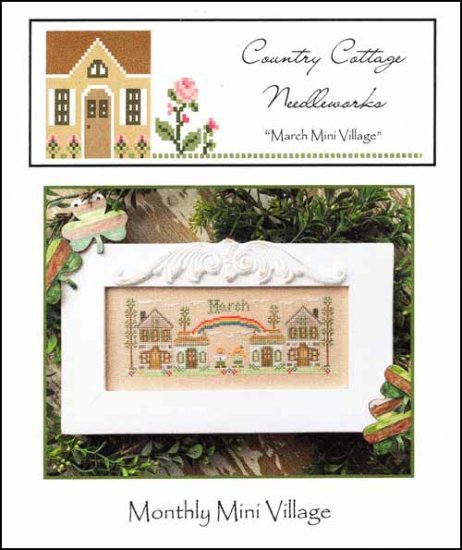 March Mini Village by Country Cottage Needleworks