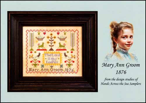Mary Ann Groom 1876 by Hands Across the Sea Samplers