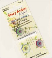 Mary Arden Sharp Point Bead Embroidery Needles Size 12