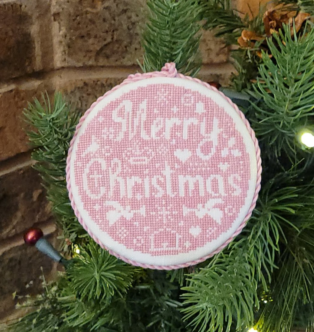 Merry Christmas Bauble - Wildflower Stitching -Preorder - BeStitchMe