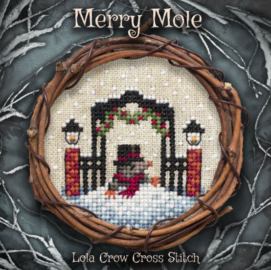 Merry Mole by Lola Crow Cross Stitch - Preorder