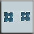 Mill Hill Treasures 12187 4 Petal Flower - Matte Aqua