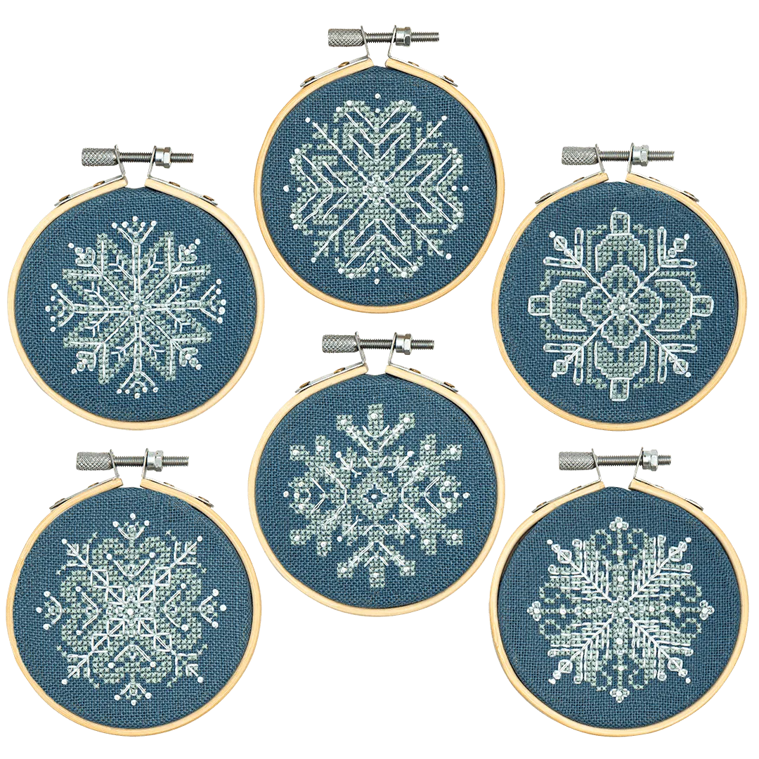 Mini Snowflake Ornaments by Counting Puddles