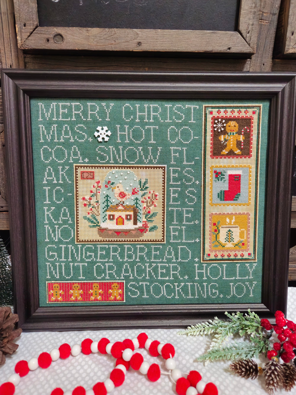 Mixed Media Needleart: Retro Christmas by Quaint Rose Needlearts