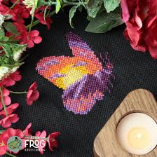 Mountain Sunset Moth by Fine Frog Stitching