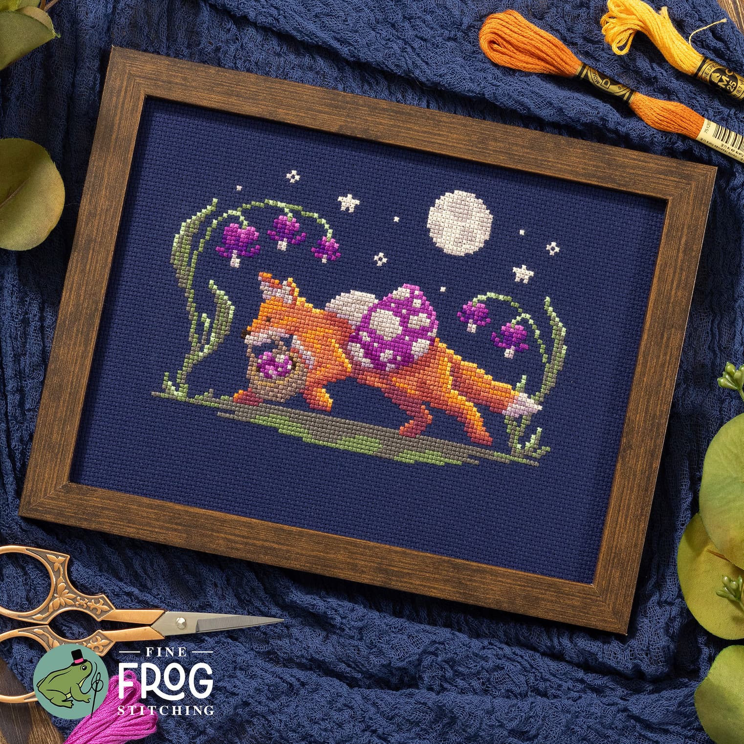 Mushroom Thief by Fine Frog Stitching - Preorder