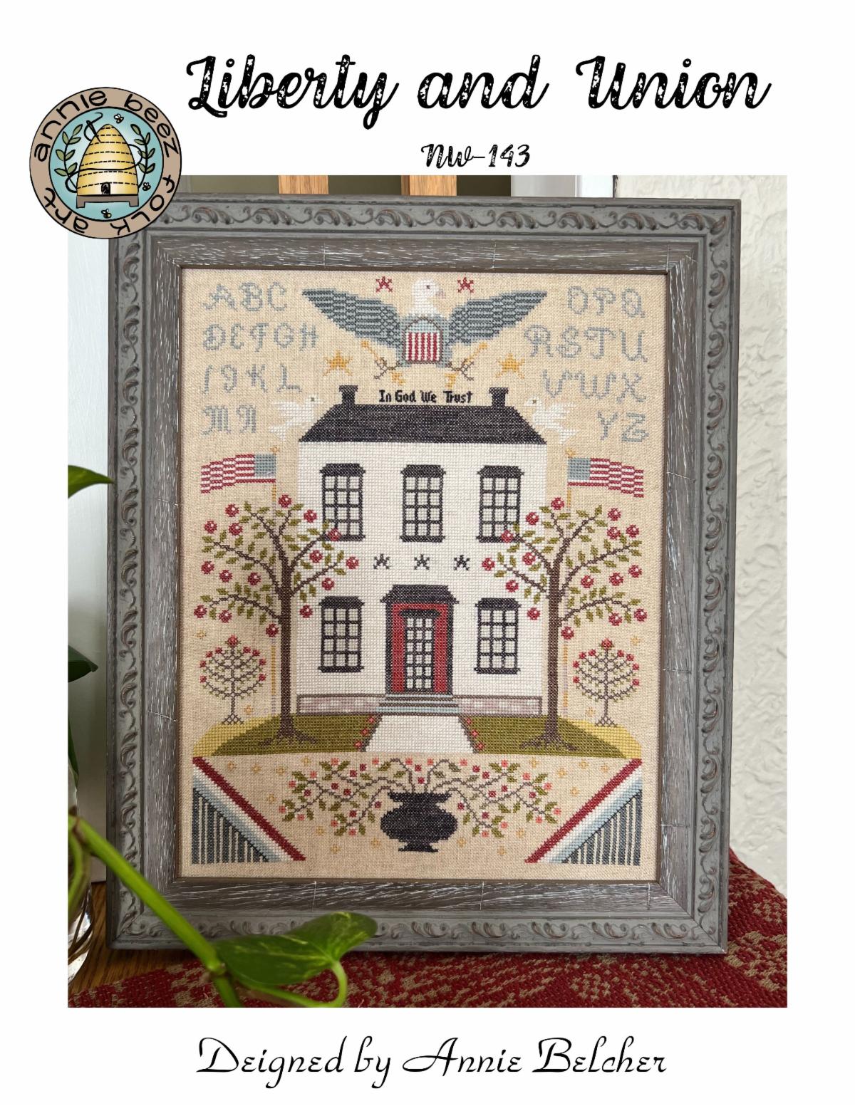 Liberty and Union - Annie Beez Folk Art - Preorder - BeStitchMe
