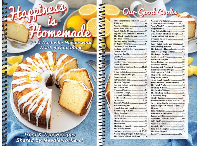 Happiness is Homemade - Nashville Needlework Market 2024 Cookbook *exclusive