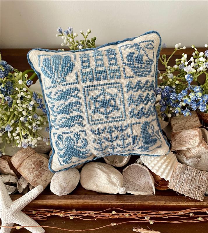 Nautical Pillow by Flossabilities