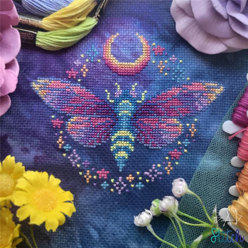 Neon Cicada by BAD Stitch