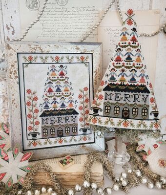 Ninth Day of Christmas Sampler Tree by Hello from Liz Mathews