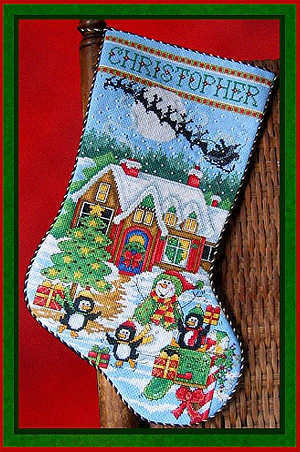 North Pole Stocking by Joan Elliott Designs