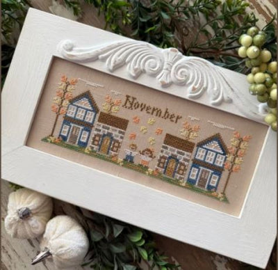 November Mini Village by Country Cottage Needleworks