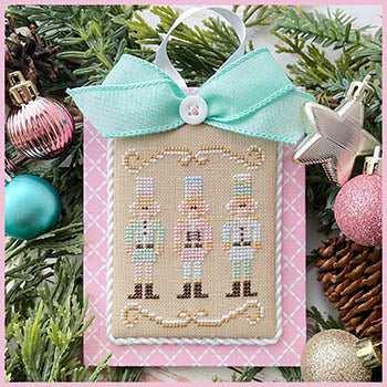 Nutcracker Trio Pastel Collection by Country Cottage Needleworks