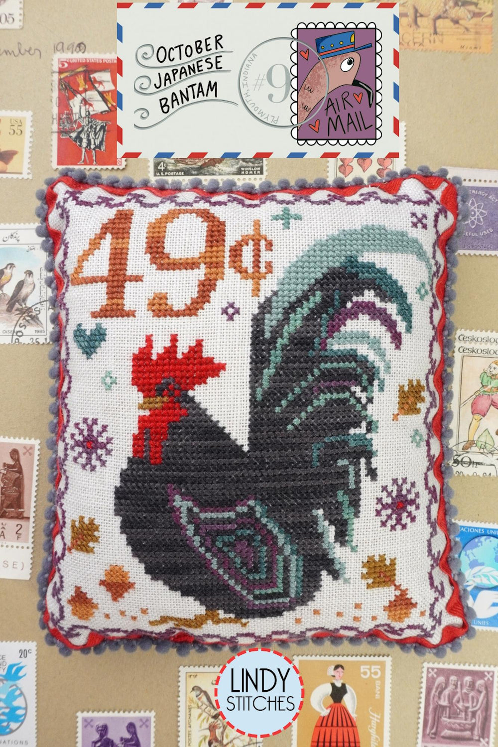 October Japanese Bantam by Lindy Stitches