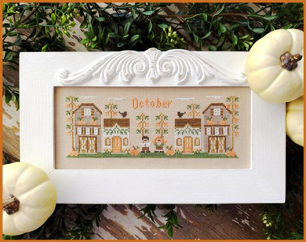 October Mini Village by Country Cottage Needleworks