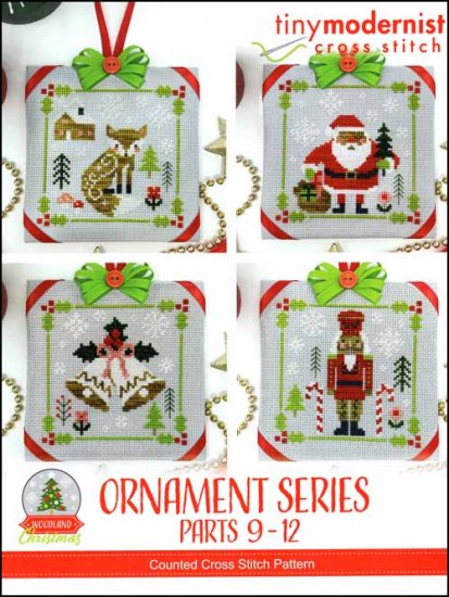 Ornament Series Woodland Christmas Parts 9-12 by Tiny Modernist