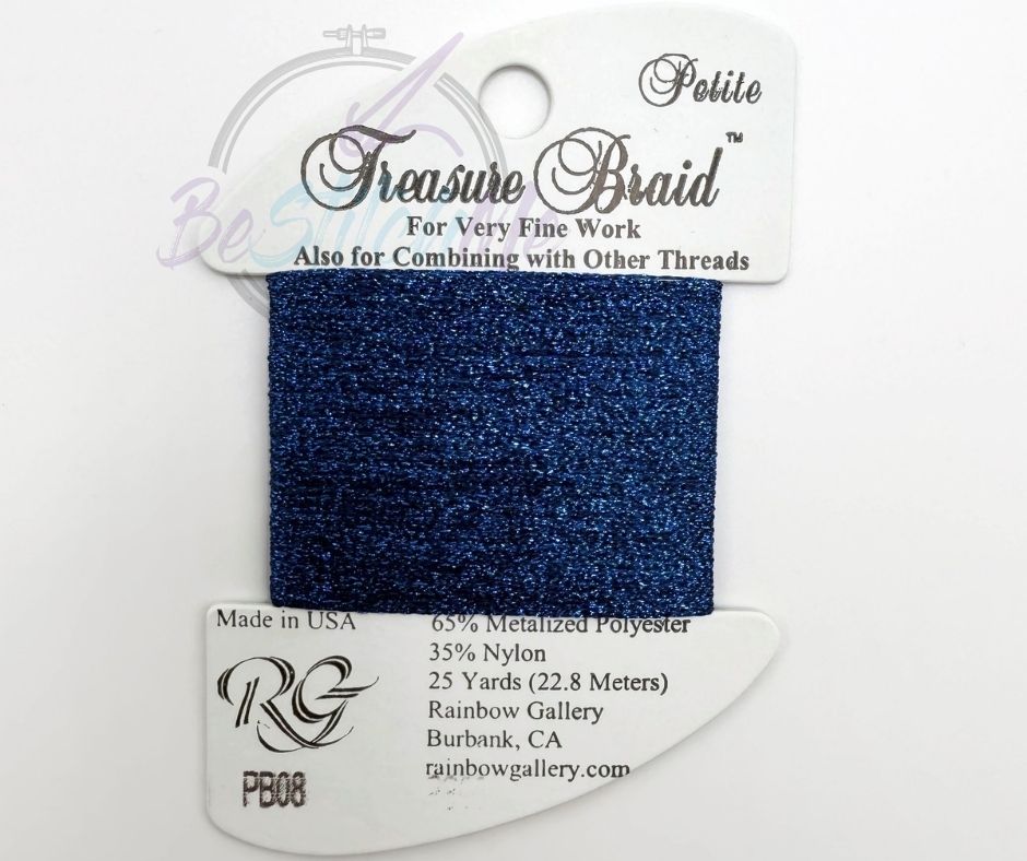 PB08 Royal Blue Petite Treasure Braid by Rainbow Gallery