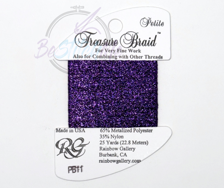 PB11 Purple Petite Treasure Braid by Rainbow Gallery