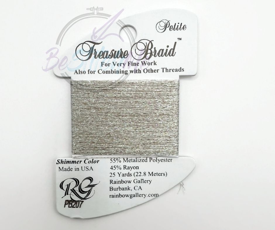 PB207 Ecru Shimmer Theasure Braid Petite