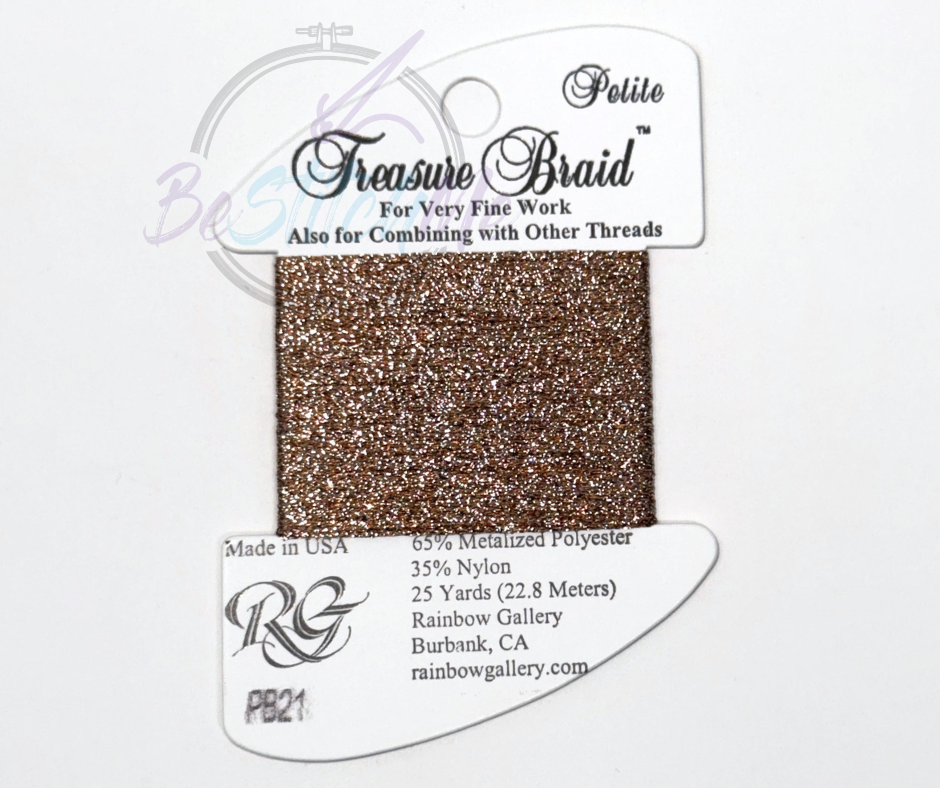PB21 Copper Petite Treasure Braid by Rainbow Gallery