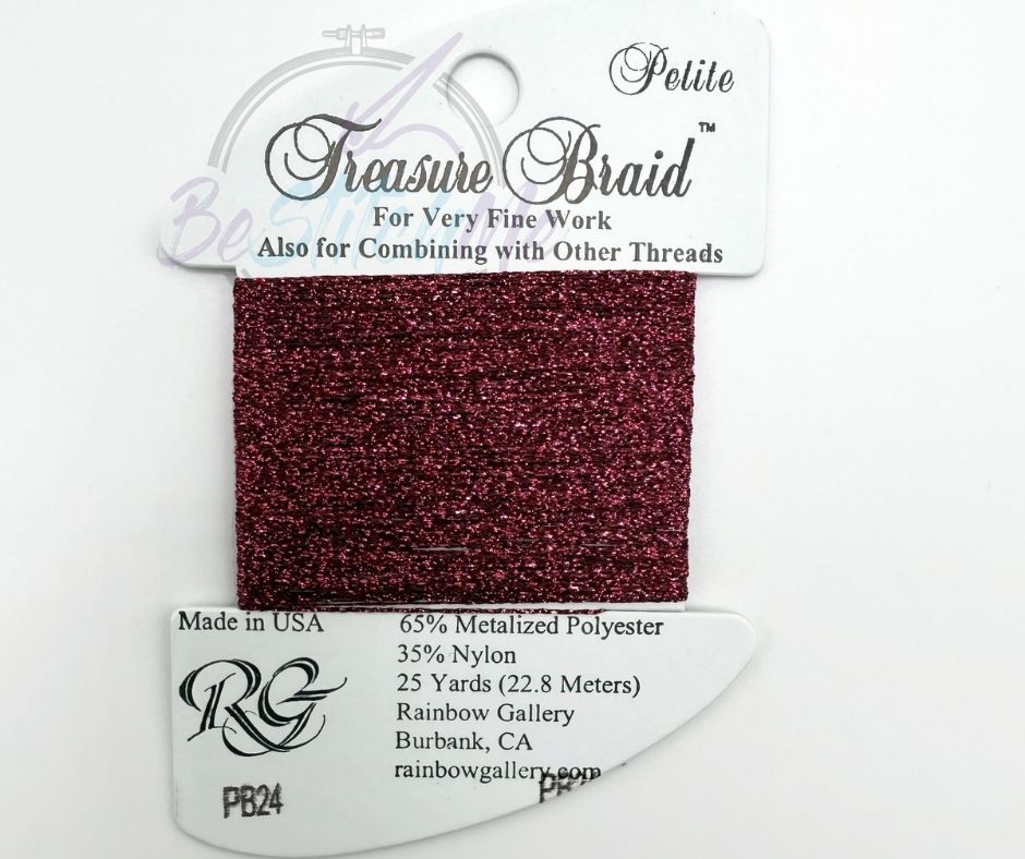 PB24 Rose Petite Treasure Braid by Rainbow Gallery