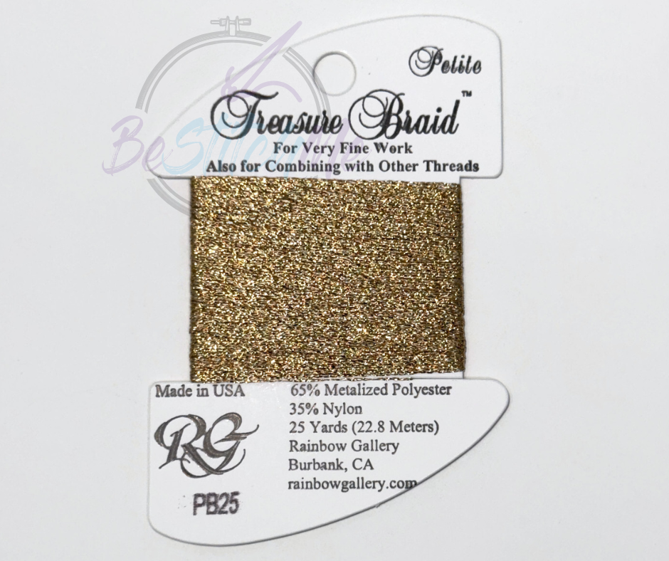 PB25 Old Gold Petite Treasure Braid by Rainbow Gallery
