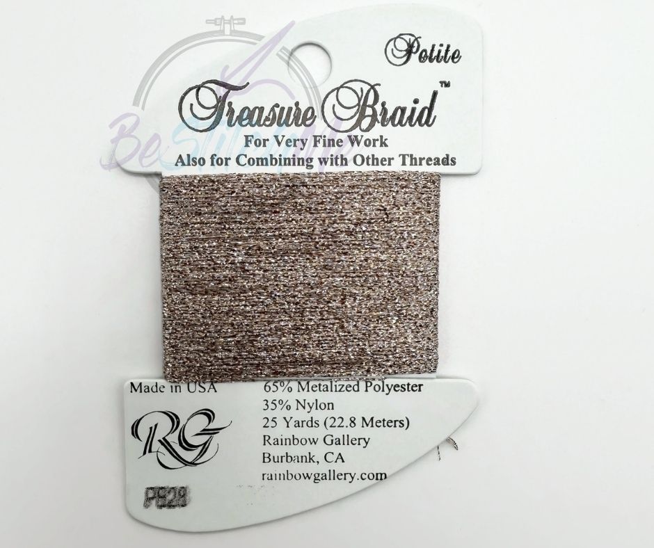 PB28 Powder Pink Petite Treasure Braid by Rainbow Gallery