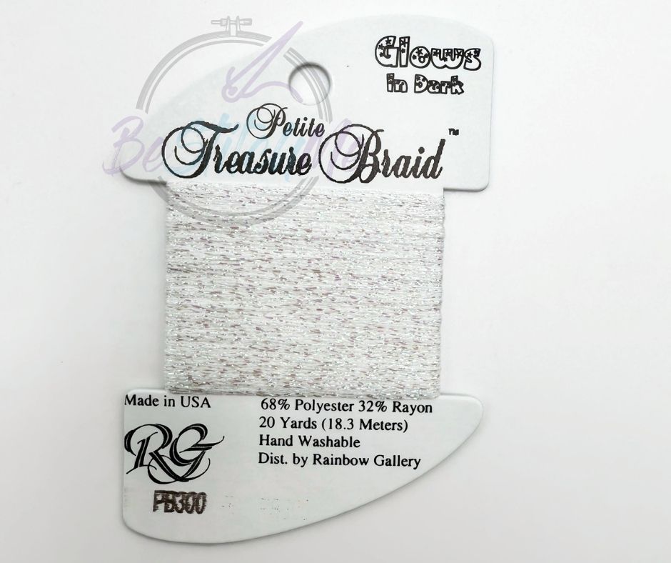 PB300 Glo White Rainbow Gallery Petite Treasure Braid