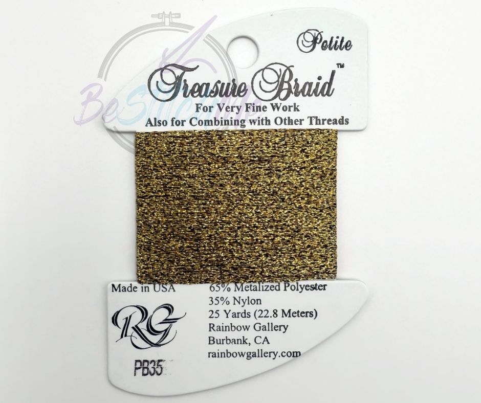 PB35 Light Antique Gold Treasure Braid Petite