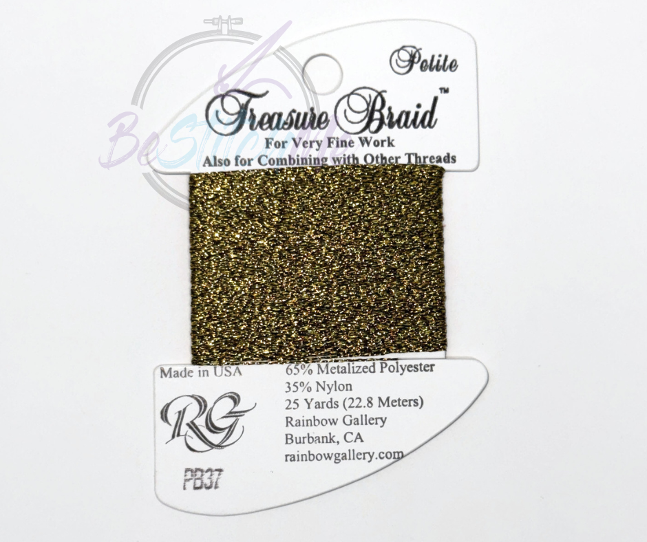 PB37 Dark Antique Gold Treasure Braid Petite