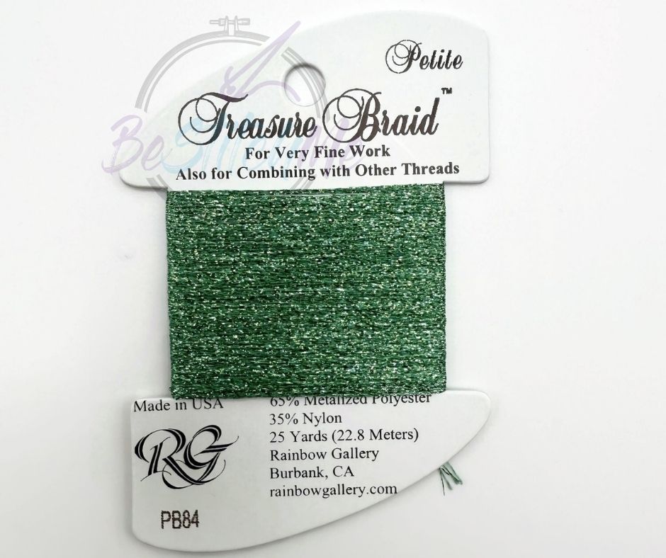 PB84 Grass Green Rainbow Gallery Petite Treasure Braid