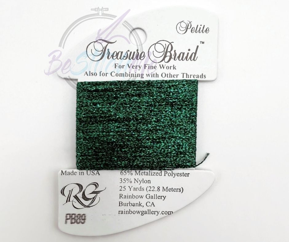 PB89 Racing Green Rainbow Gallery Petite Treasure Braid
