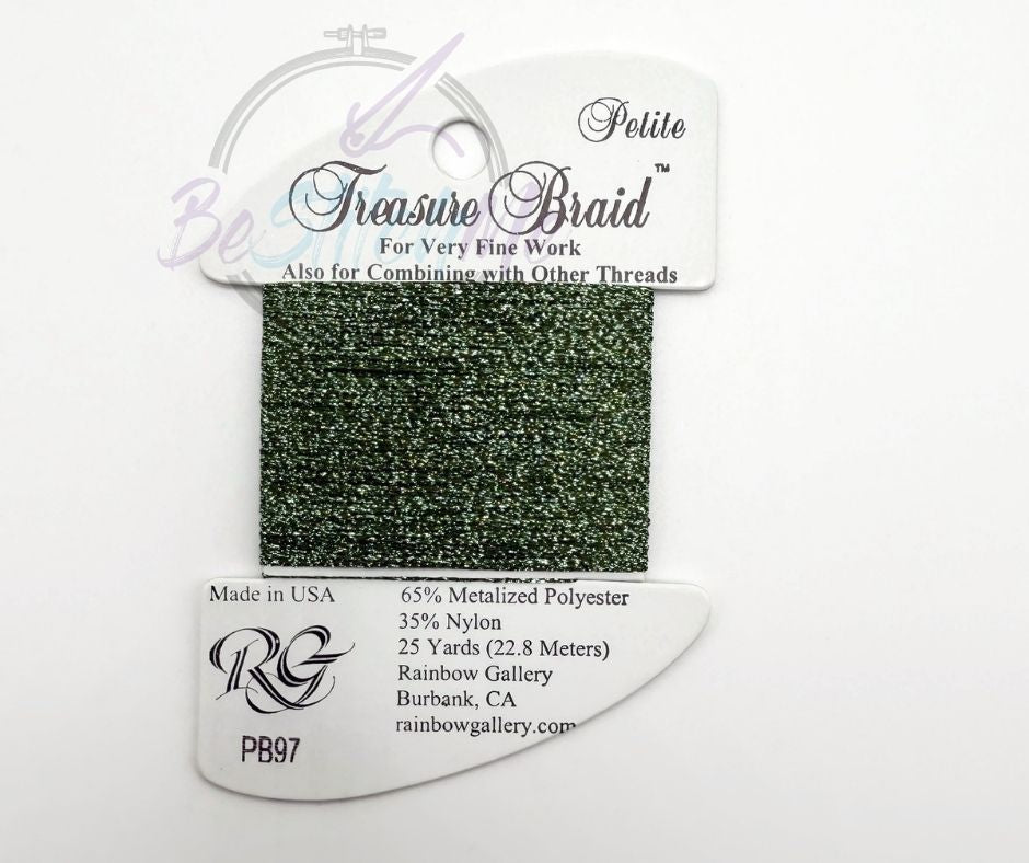 PB97 Moss Green Treasure Braid Petite