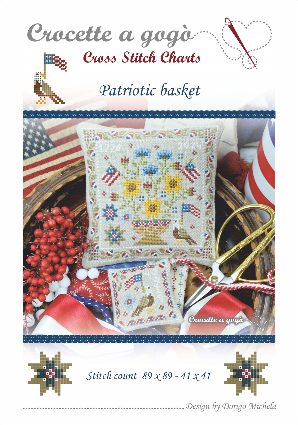 Patriotic Basket by Crocette a gogo