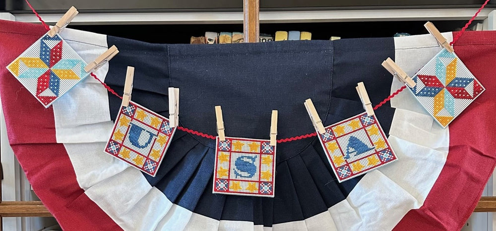 Patriotic Garland by Luhu Stitches