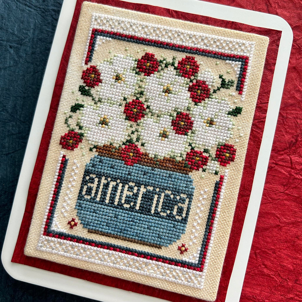 Patriotic Petunias by Sweet Wing Studio