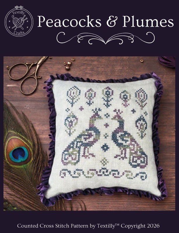 Peacocks & Plumes - Textilly Crafts - Preorder - BeStitchMe