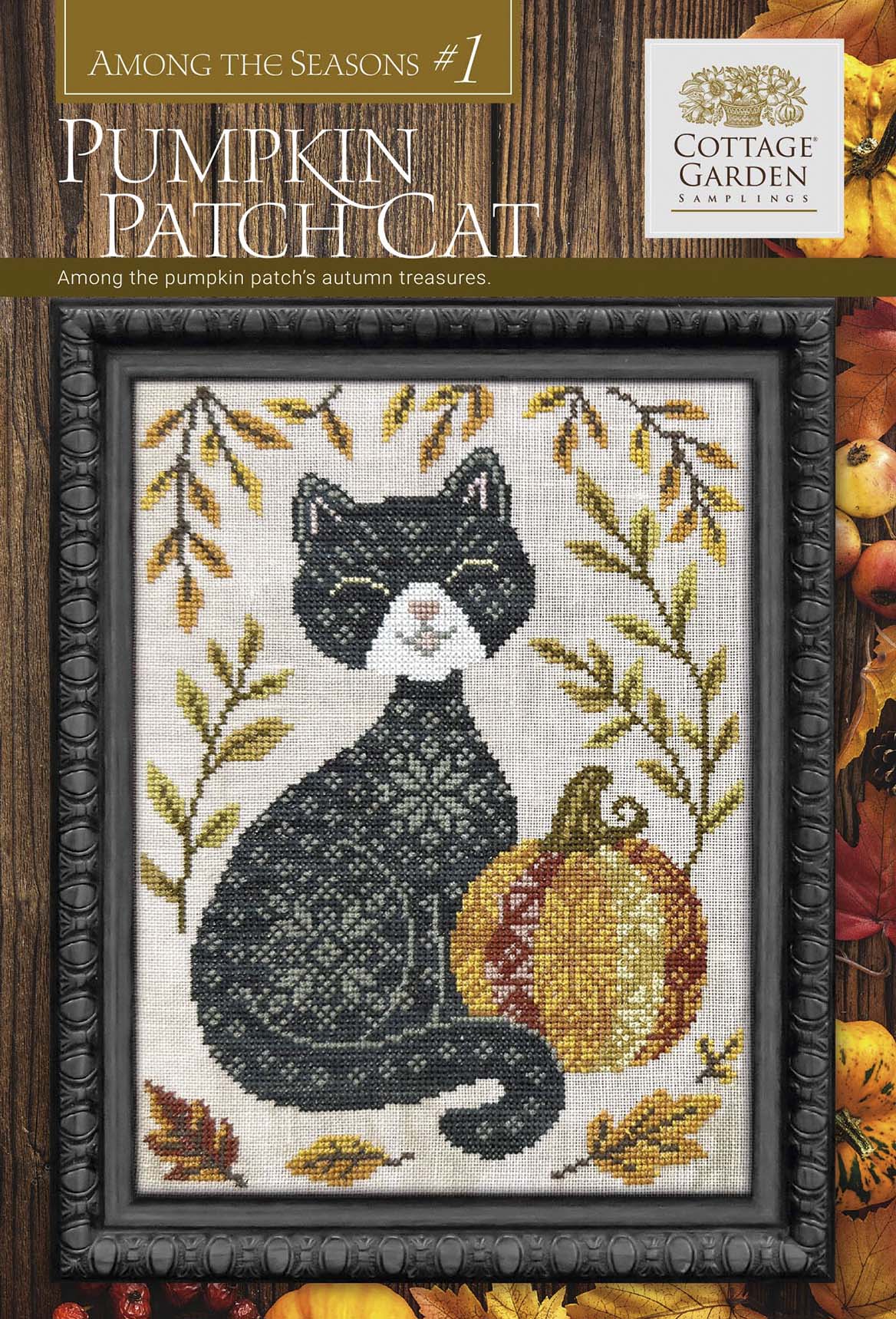 Pumpkin Patch Cat - Among The Seasons #1 by Cottage Garden Samplings