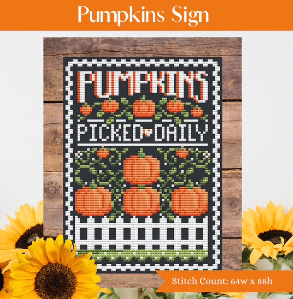 Pumpkins Sign by Shannon Christine Designs