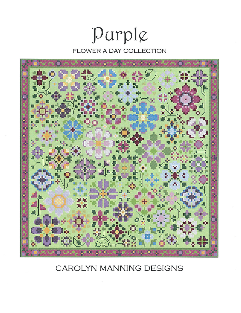 Purple- Flower a day Collection by Carolyn Manning Designs