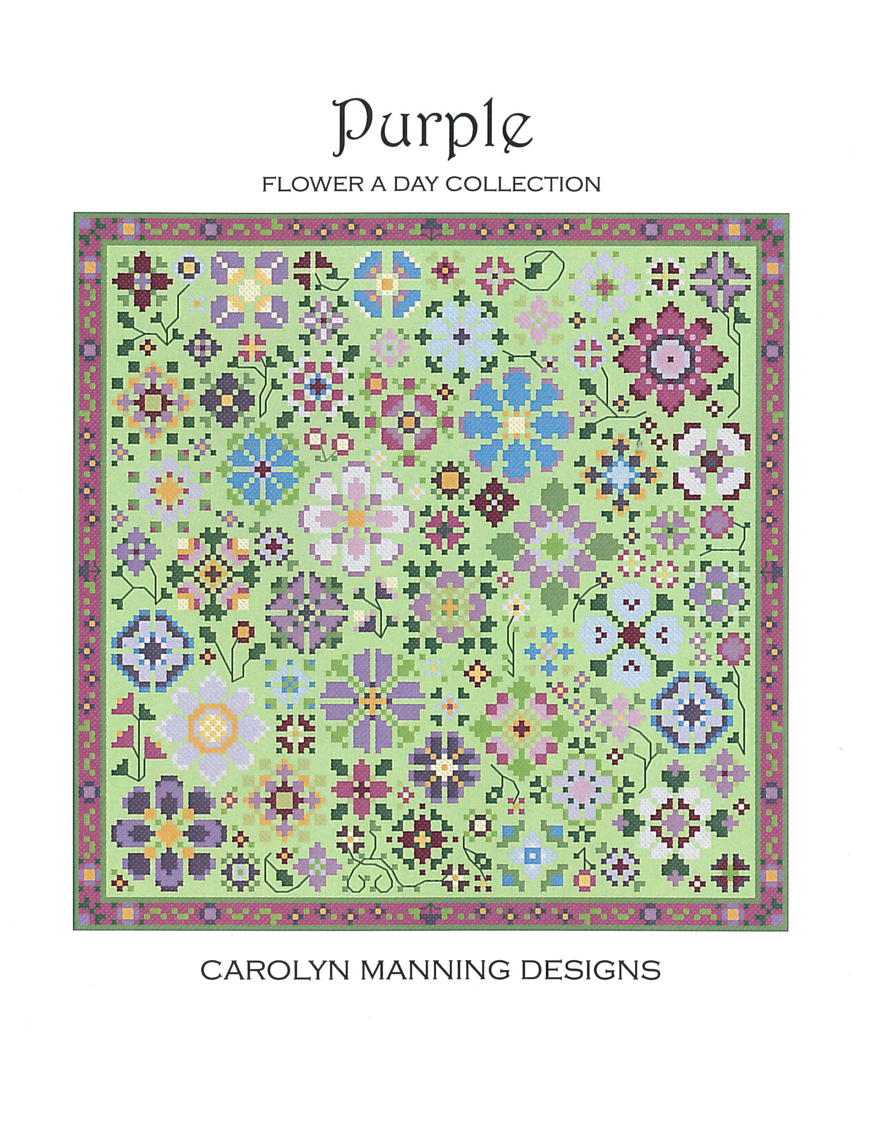 Purple- Flower a day Collection by Carolyn Manning Designs