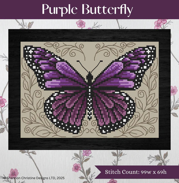 Purple Butterfly by Shannon Christine Designs