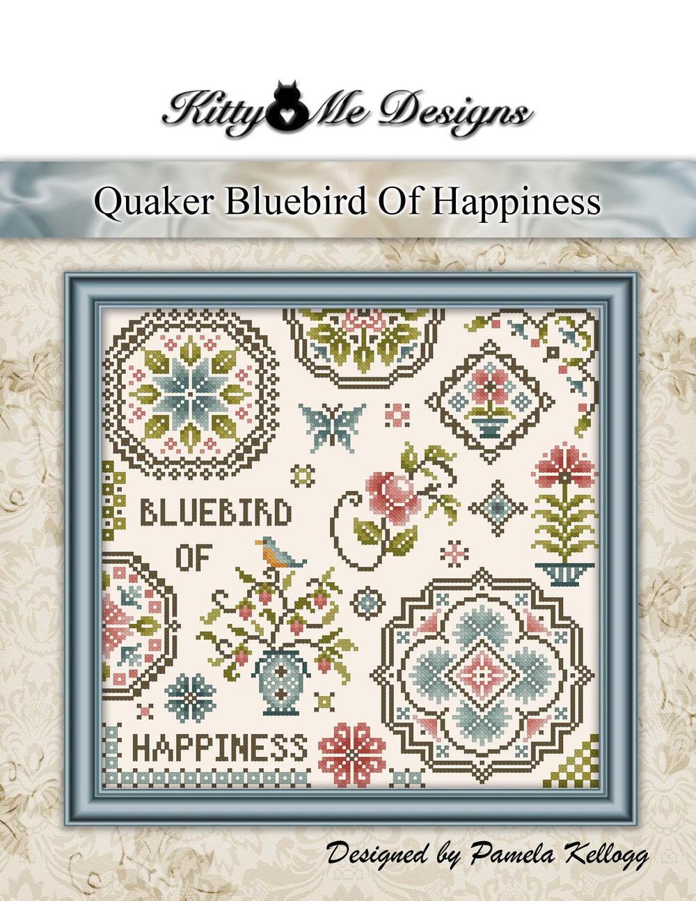 Quaker Bluebird of Happiness by Kitty and Me Designs