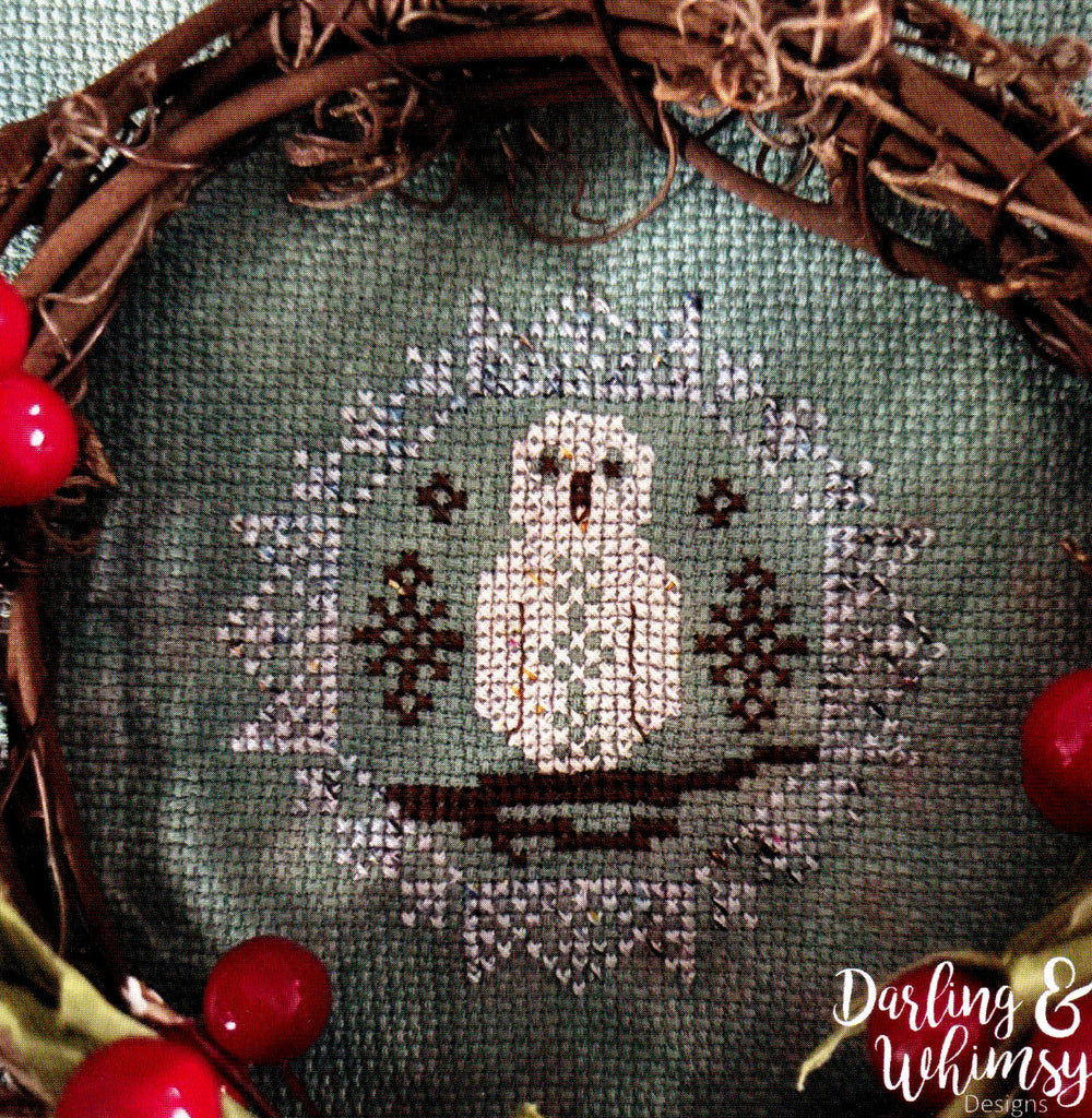 Quirky Quaker Snowy Owl by Darling & Whimsy