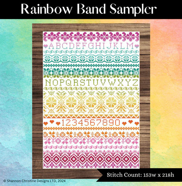 Rainbow Band Sampler by Shannon Christine Designs