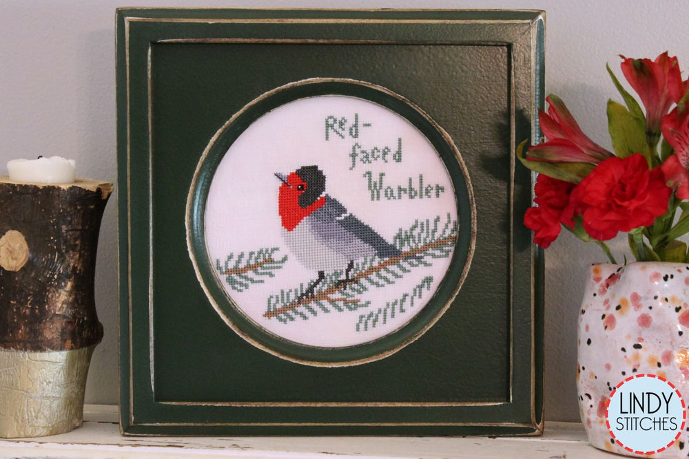 Red-Faced Warbler by Lindy Stitches