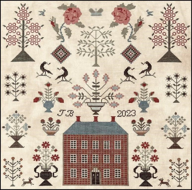 Red Manor Sampler by The Scarlett House