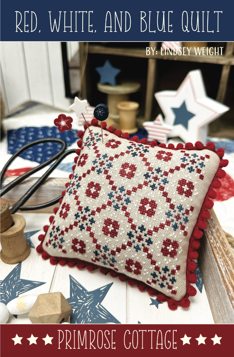 Red, White, and Blue Quilt by Primrose Cottage Stitches