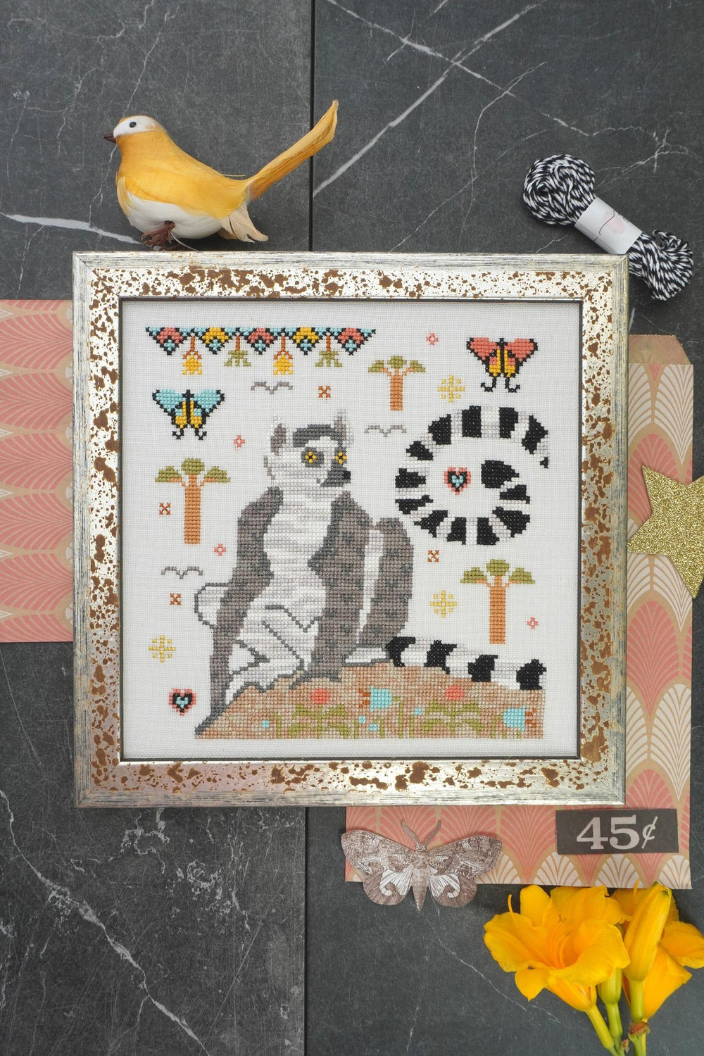 Ring-Tailed Lemur by Lindy Stitches